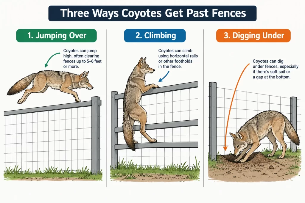 Coyote proof fence image